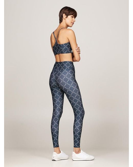 Tommy Hilfiger Blue Sport Hilfiger Monotype Leggings