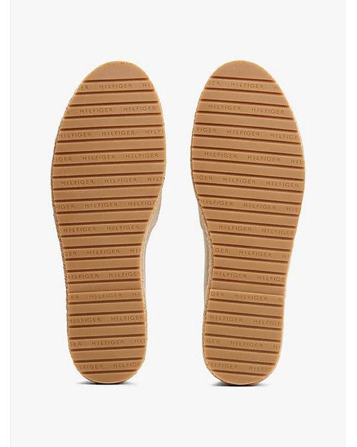 Tommy Hilfiger Espadrille Aus Wildleder Mit Flexibler Sohle in Natural für Herren