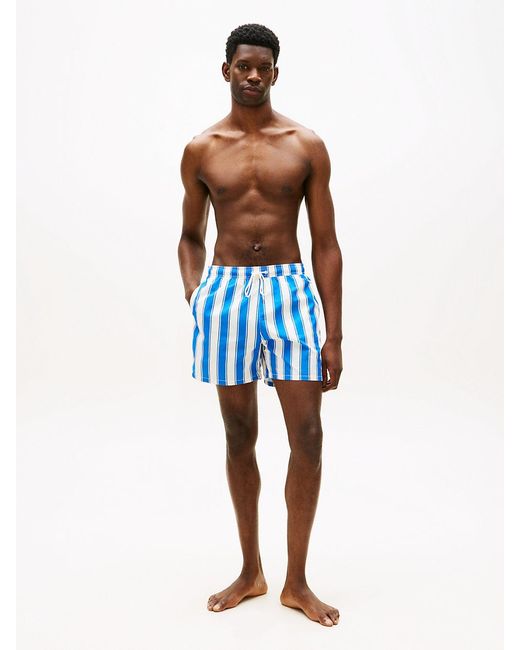 Tommy Hilfiger Multicolor Essential Print Mid Length Swim Shorts for men
