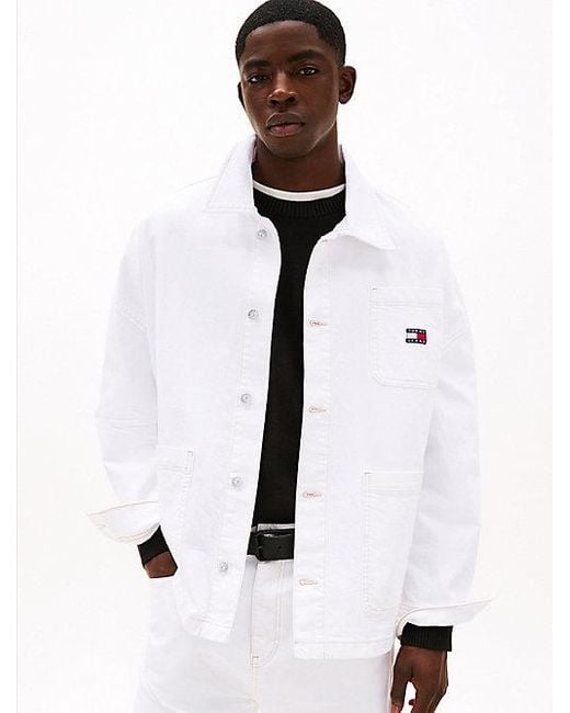 Tommy Hilfiger Relaxed Utility-Jack in het White voor heren