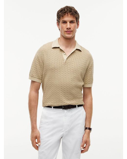 Tommy Hilfiger Natural Washed Structured Polo Shirt for men