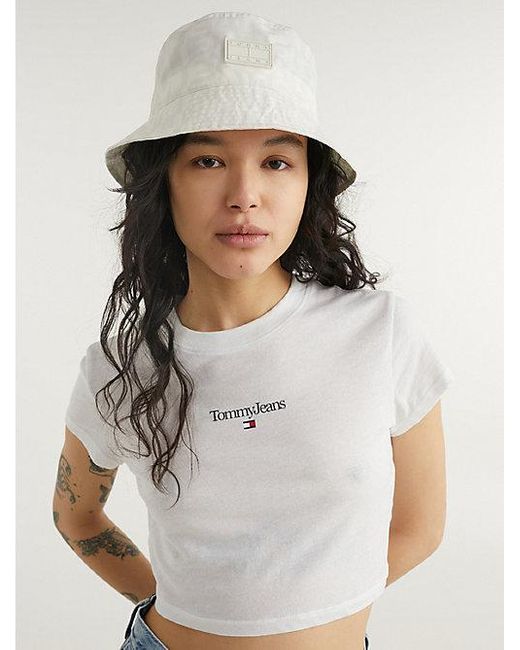 Sombrero de pescador con logo tonal de Tommy Hilfiger de color Blanco | Lyst
