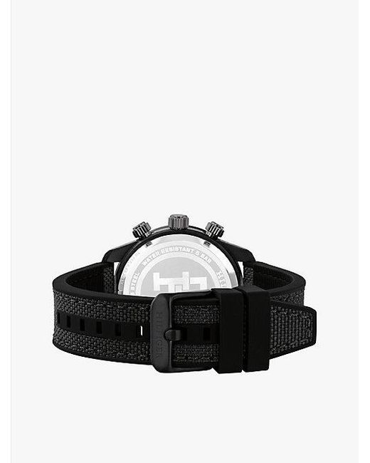 Tommy Hilfiger Schwarzer Chronograf Mit Th-Monogramm in Black für Herren