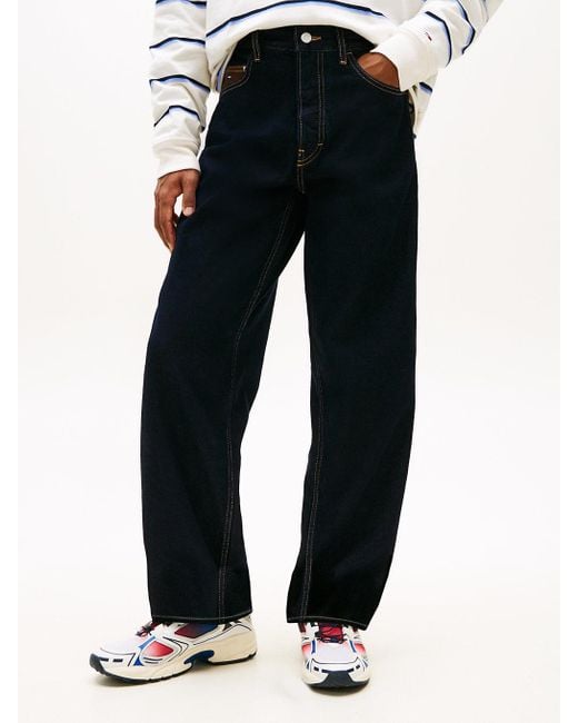 Tommy Hilfiger Red Jaimie Relaxed Straight Leg Carpenter Jeans for men