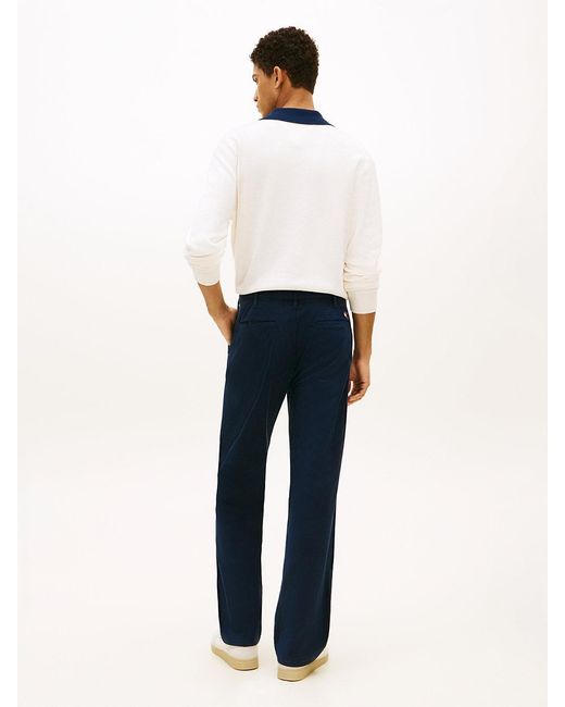 Tommy Hilfiger White Otis Regular Twill Chinos for men