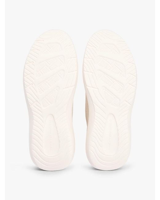 Tommy Hilfiger Natural Knit Lightweight Mono-Sock Slip-On Trainers