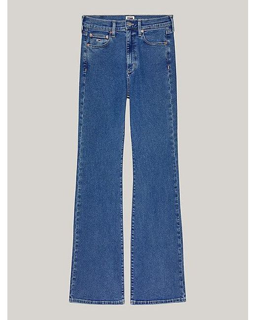 Tommy Hilfiger Sylvia High Rise Skinny Flared Jeans in het Blue
