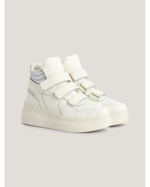 Tommy Hilfiger Natural Retro High-top Chunky Flatform Trainers