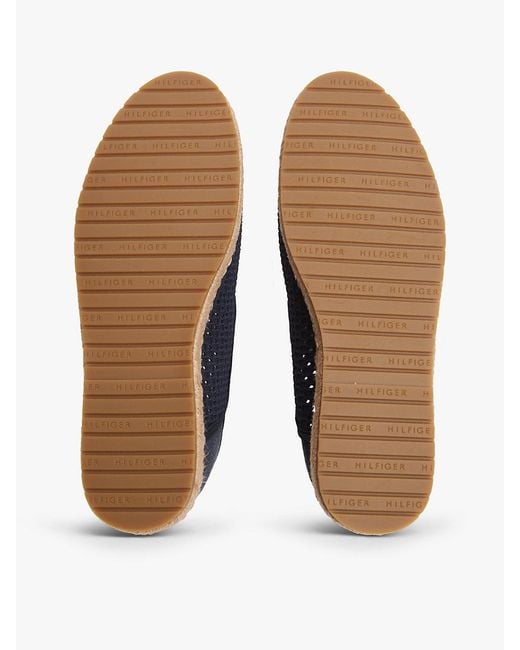 Tommy Hilfiger Blue Knit Flexible Espadrilles for men