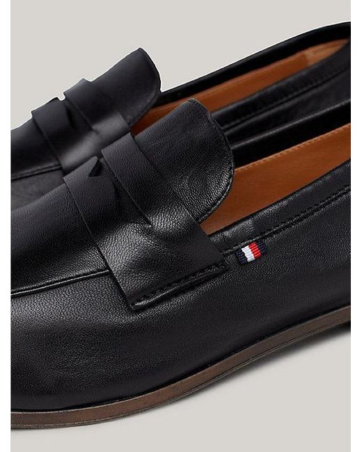 Tommy Hilfiger Casual Leather Loafer in Black für Herren