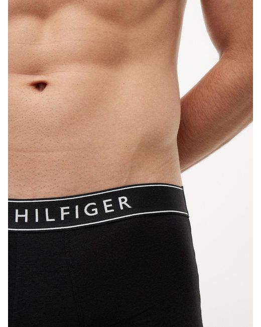 Tommy Hilfiger Black 3-Pack Essential Logo Boxer Briefs for men