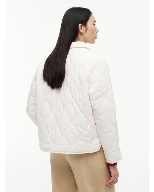 Tommy Hilfiger White Water Repellent Quilted Relaxed Jacket