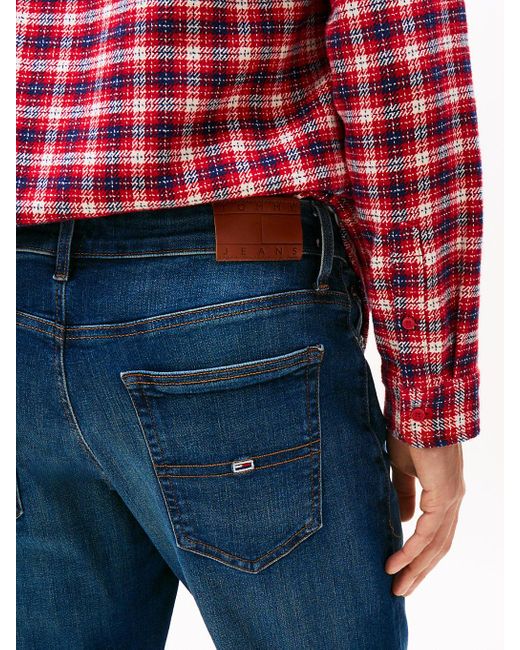 Tommy Hilfiger Blue Ryan Whiskered Bootcut Jeans for men