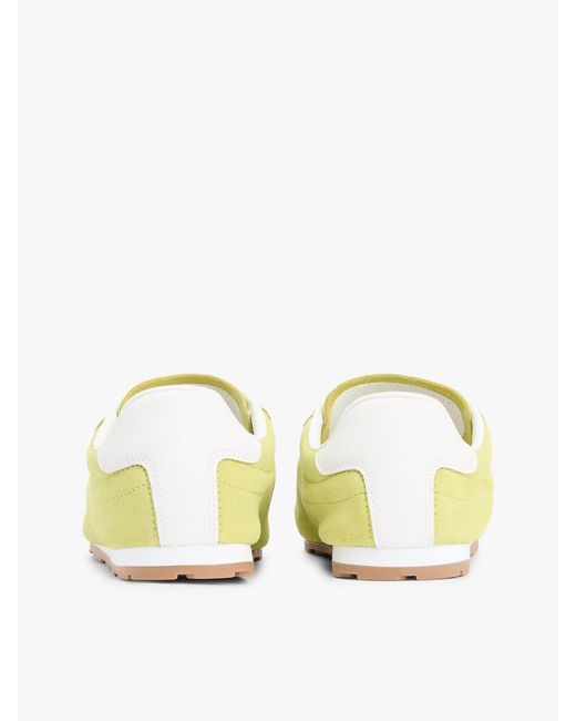 Tommy Hilfiger Yellow Th Monogram Suede Low Profile Trainers