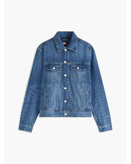 Tommy Hilfiger Blue Ryan Faded Denim Trucker Jacket for men