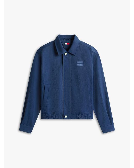Tommy Hilfiger Blue Tommy Badge Water Repellent Coach Jacket