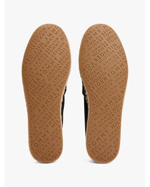 Tommy Hilfiger White Flag Embroidery Canvas Espadrilles