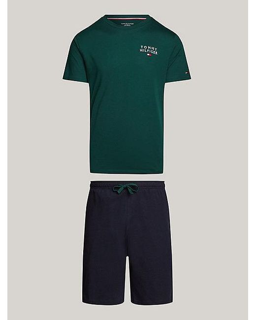Tommy Hilfiger TH Original Pyjama mit Shorts in Multicolor für Herren