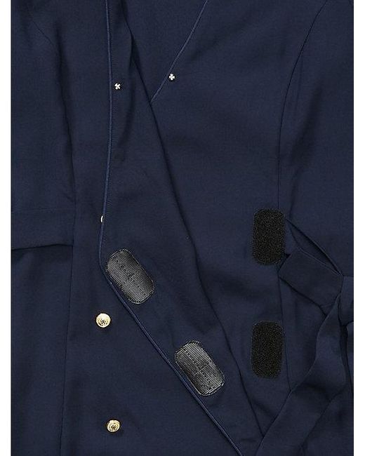 Vestido cruzado Adaptive de manga larga Tommy Hilfiger de color Blue