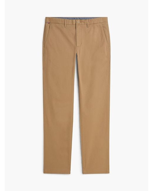Tommy Hilfiger Natural 1985 Denton Slim Straight Twill Chinos for men