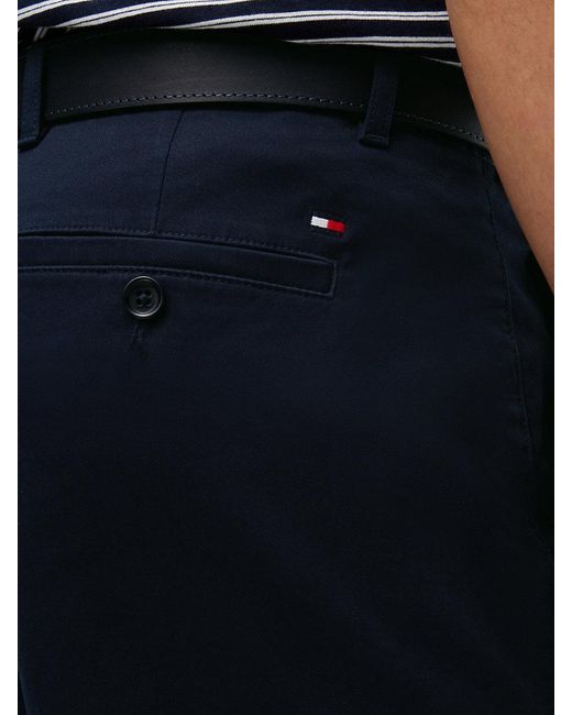 Tommy Hilfiger Blue Harlem Tapered Leg Twill Chinos for men