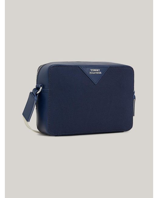 Tommy Hilfiger Blue Crest Patch Camera Bag for men