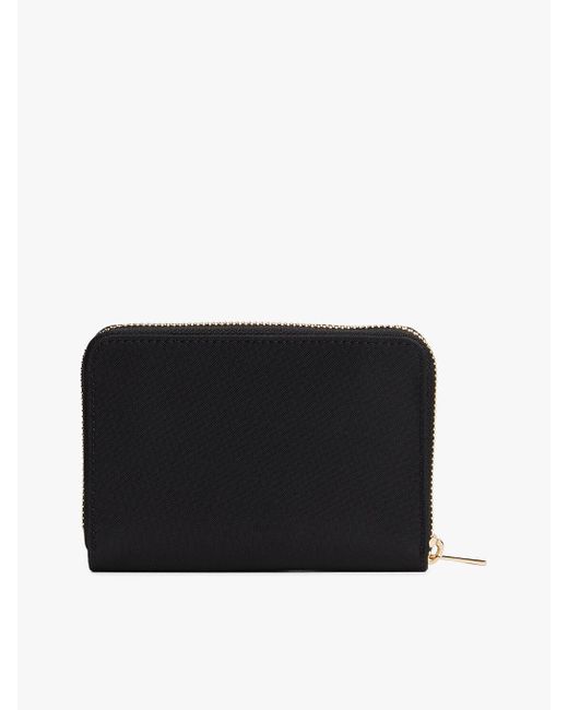 Tommy Hilfiger Black Th Monogram Zip-around Wallet