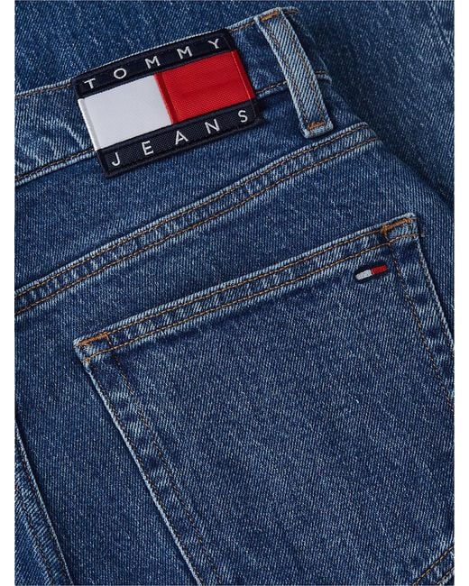 Tommy Hilfiger Blue Ultra High Rise Tapered Mom Jeans
