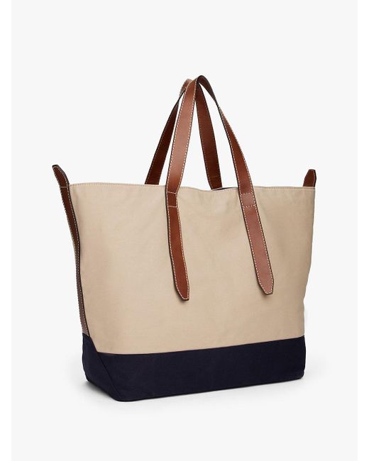 Tommy Hilfiger Natural The Runway Collection Canvas Tote Bag for men
