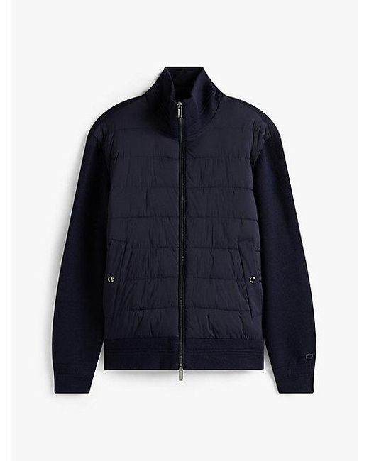 Tommy Hilfiger Smart Casual Jack Met Rits En Gemengde Texturen in het Blue voor heren