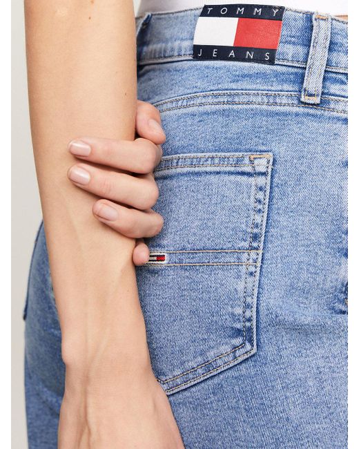 Tommy Hilfiger Blue Sylvia High Rise Flared Jeans