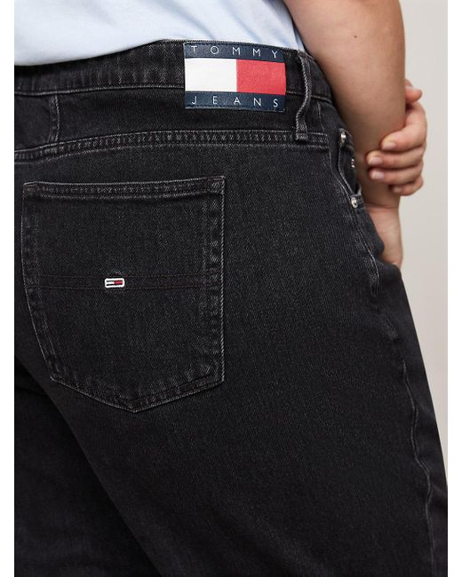 Tommy Hilfiger Blue Curve Mom Ultra High Rise Tapered Black Jeans