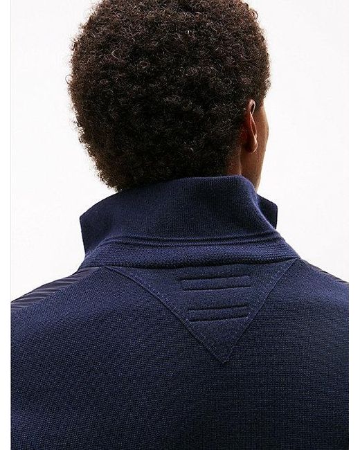 Tommy Hilfiger Smart Casual Jack Met Rits En Gemengde Texturen in het Blue voor heren