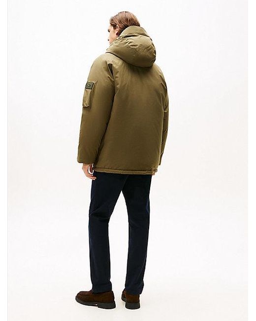 Tommy Hilfiger Waterafstotende Winddichte Parka Met Dons in het Natural voor heren