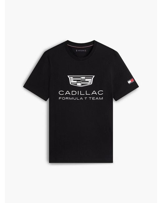 Tommy Hilfiger Black Th X Cadillac Formula 1® Team Logo T-shirt for men