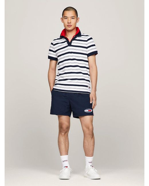 Tommy Hilfiger Blue Stripe Regular Fit Polo for men