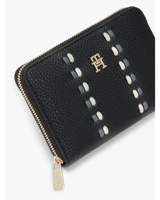Tommy Hilfiger Black Hilfiger Icon Th Monogram Zip-Around Wallet