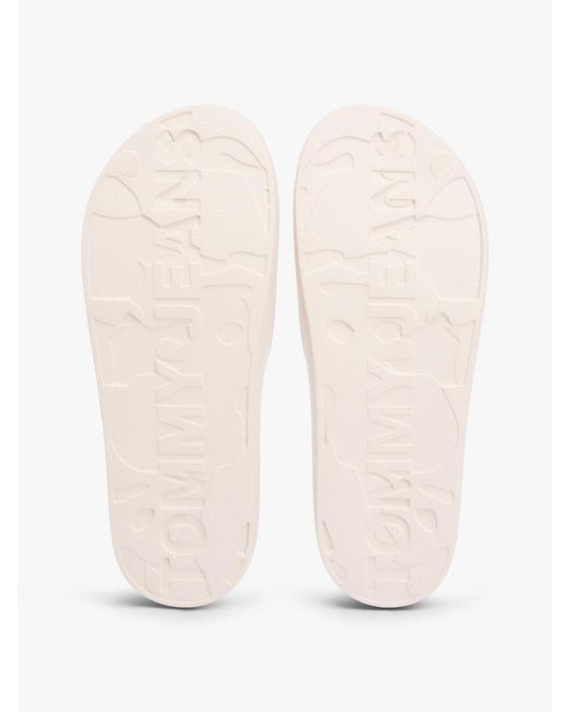 Tommy Hilfiger Natural Wavy Flag Logo Slides for men
