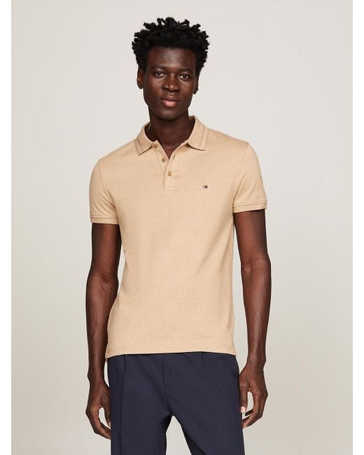 Tommy Hilfiger Tipped Collar Slim Fit Polo in Blue for Men Lyst UK