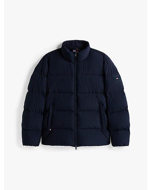 Tommy Hilfiger Waterafstotend Pufferjack Met Dons in het Blue voor heren