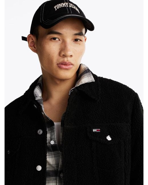 Giacca Trucker Relaxed Fit di Tommy Hilfiger in Black da Uomo