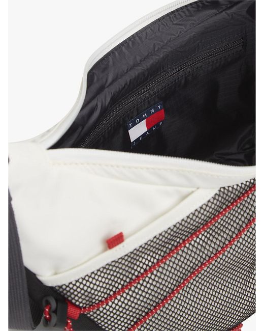Tommy Hilfiger White Logo Outdoor Crossbody Bag for men