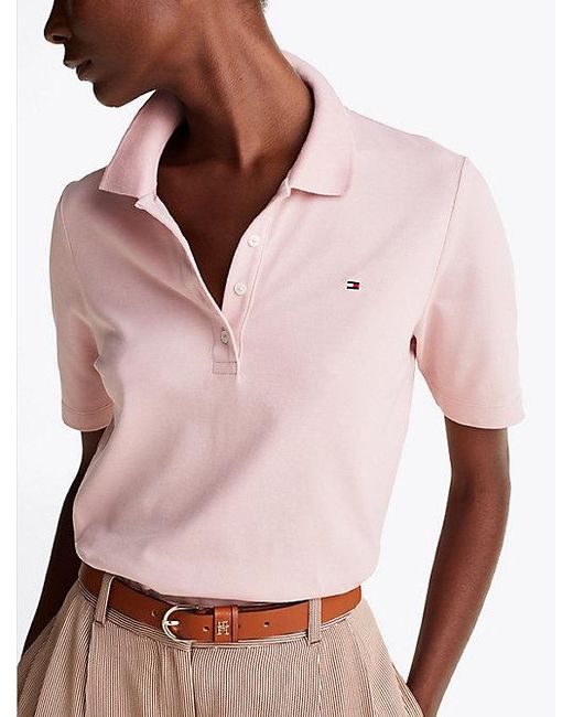 Tommy Hilfiger Pink 1985 Piqué-Poloshirt