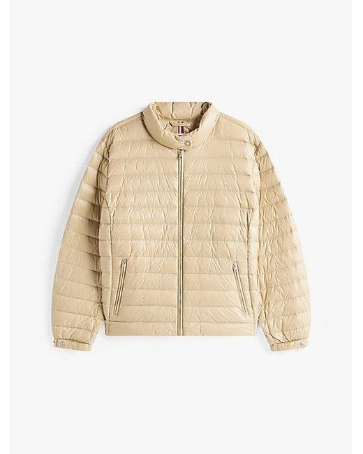 Cazadora Curve De Plumón Ultraligero Tommy Hilfiger de color Natural