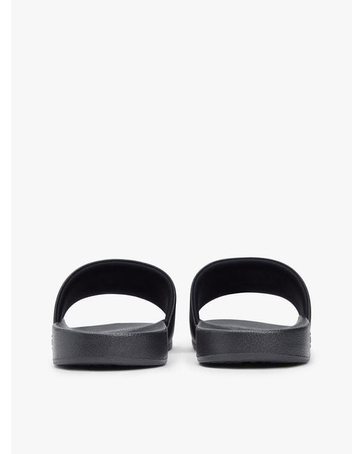 Tommy Hilfiger White Logo Embroidery Pool Slides for men