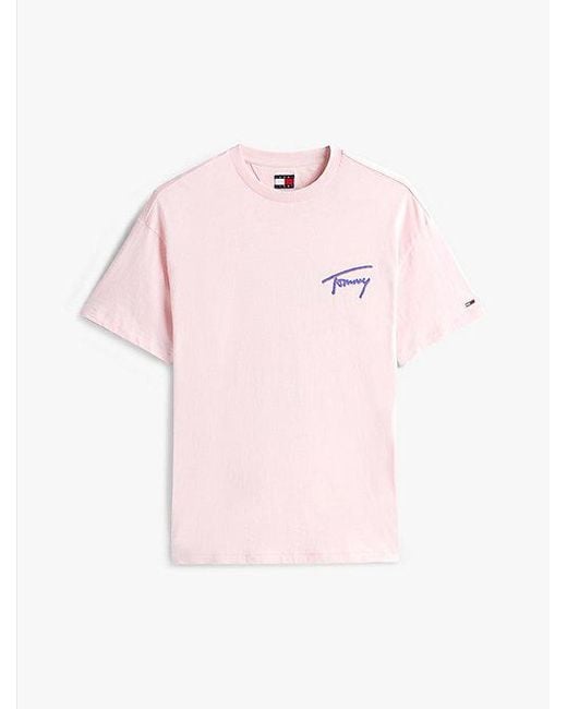 Tommy Hilfiger Relaxed Fit T-Shirt Met Logo Op De Achterkant in het White voor heren