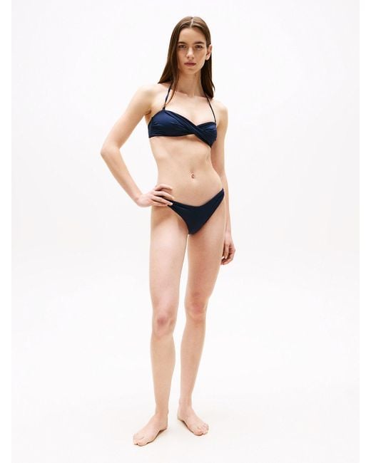 Tommy Hilfiger Natural Twist Detail Bandeau Bikini Top