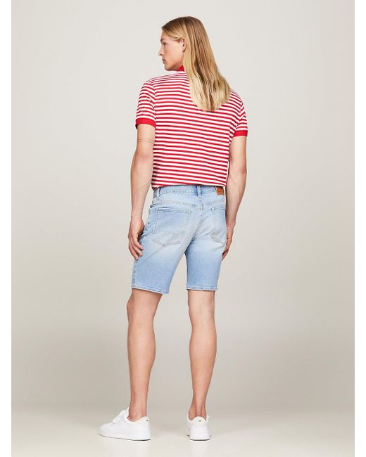 Straight store denim shorts