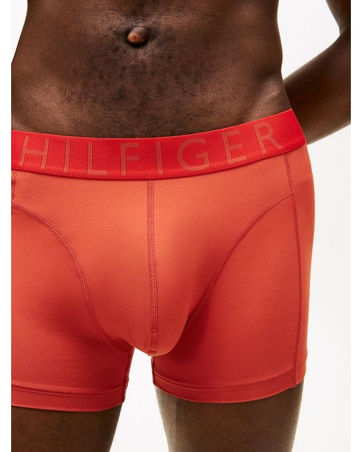 Tommy Hilfiger Blue 3-Pack Logo Waistband Cooling Microfibre Trunks for men