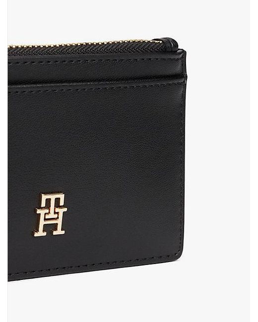Tarjetero Hilfiger Icon Con Cremallera Tommy Hilfiger de color Black